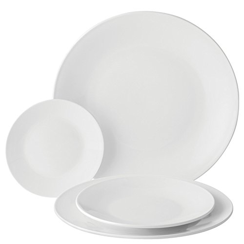 Utopia Anton Black Fine China, Z03019-000000-B01006, Coupe Plate 10.75" (27cm) (Box of 6)