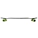BACKFIRE Drop Through Longboard Complete Double Kick 42x9.5inch Professional longboards (Green)