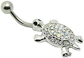 Misswish Belly RingSeashell Turtle Sexy Belly Button Ring 316L Surgical Steel Body Jewelry Piercing