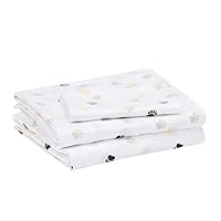 Amazon Basics Kids Bear Buddies Soft, Easy-Wash Microfiber Sheet Set - Twin, Teal Blue Claws Amazon Basics Kids Bear Buddies Soft, Easy-Wash Microfiber Sheet Set - Twin, Teal Blue Claws