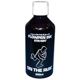 OTR .484 On The Run Flowpen Permanent Ink Refill 200ml for Street Art Empty Graffiti Markers, Mops and Dripsticks (Black)