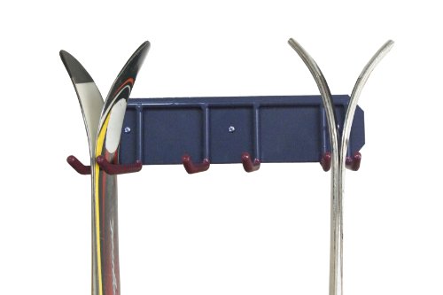 Gear Up Uno Single Ski Wall Storage Rack, Blue/Red