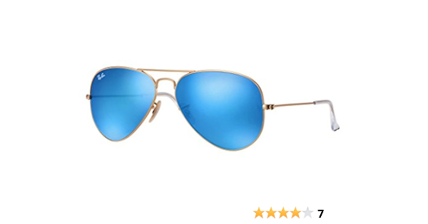 blue mirrored ray bans