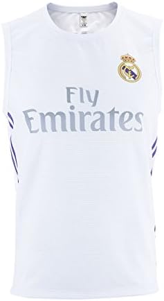 Rass Collection Real Madrid Sleeveless Training Soccer Jersey_MMW3376 (Small/Medium, White/Purple)