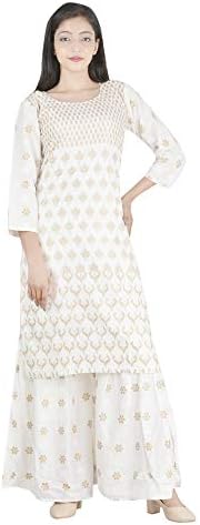 Jeivesh Women's Rayon Kurta with Palazzo Pant Set