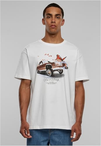 Pimp a Butterfly Oversize Tee, T-shirt, Unisex - Adulto, Bianco (White), M