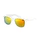 SHADERZ Sunglasses Classic Clear Frame Horn Rimmed Eyewear Classic Retro 80's (Golden, 54)