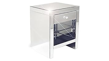 table de chevet miroir