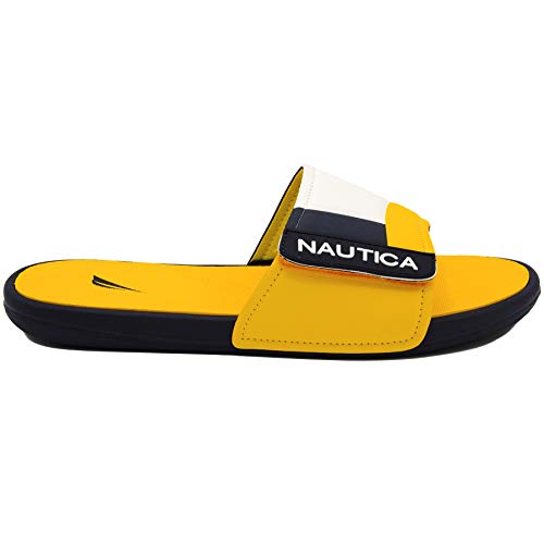 Nautica Men's Bower Athletic Slide, Adjustable Straps Comfort Sandal