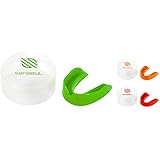 Sanabul Single Boil and Bite BJJ MMA Boxing Mouth Guard (Orange, Adult)