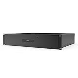 AC Infinity Rack Mount Drawer 2U with Aluminum Faceplate, with Lock and Key, for 19" Equipment Server AV DJ Cabinets Racks