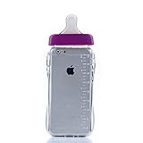 DStores® Purple Iphone 6s Case Soft Touch TPU Baby Milk Bottle Shaped Clear Case Cover for iPhone 6 6S 4.7 Inch