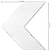 MyGift Vintage White Wood Wall-Mounted Decorative Arrowhead Chevrons Wall Decor, Set of 3