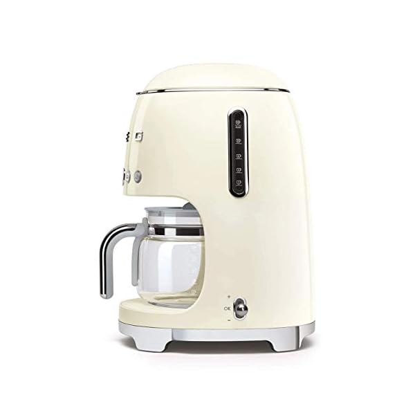 Cafetera de filtro italiana Smeg DCF02CREU 220v. Crema - Imagen 8
