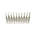SHINA 10 Titanium Coat Carbide 0.6mm-1.5mm End Mill Engraving Bits CNC Rotary Burrs Set (ST0.6-1.5mm-10Ti)