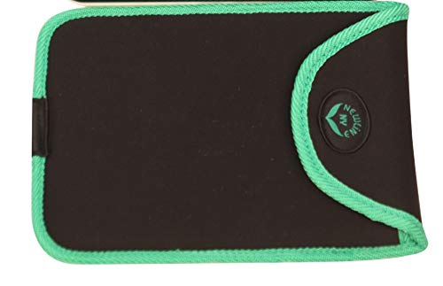 NewlineNY Travel Protection Sleeve for Super Mini 600 Series SBB0638SM Series Bathroom Scales (Case only, no Scale), NY-SMS-S001-BG Black with Green Edges - Thumbnail 3