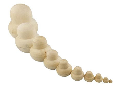 1 Winterworm+Unpainted+Matryoshka+Decoration+Parent+child