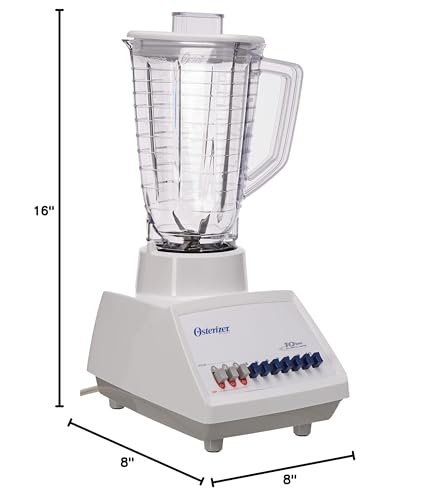 Licuadora Oster Galaxie Clásica Mexicana Hecha en México Osterizer (Blanco)