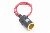 SMAKN 12V 30A Female Car Cigar Cigarette Lighter Socket Plug Connector Adapter