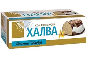GOURMET MARKET Sunflower Halva With Coconut In Chocolate Gift Box Pack Of 2
