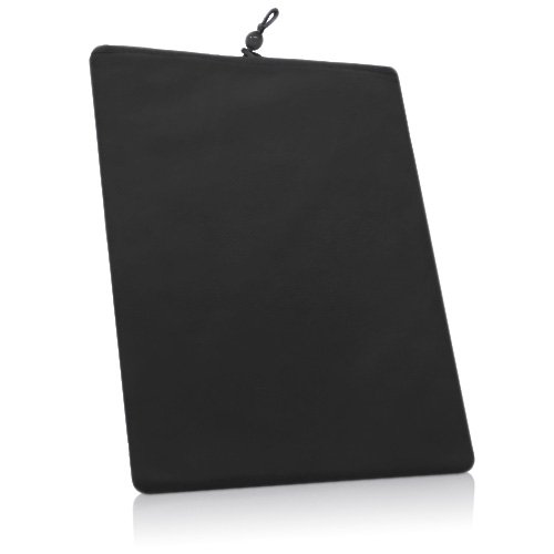 iPad Case, BoxWave [Velvet Pouch] Soft Velour Sleeve w/ Drawstring for Apple iPad - Jet Black