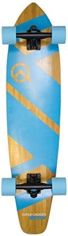 Quest Skateboards Quest Super Cruiser REMIX Longboard Skateboard, Ocean Blue, 36 by Quest Skateboards