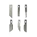 Arts and Craft Hobby Knife Set - 7 Piece Premium Precision Knife Set with 6 Unique Scalpel Blades and 12 #11 Style Standard Size Replacement Craft Blades for All Your Hobby Needs