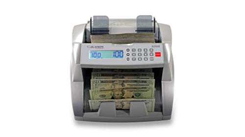 New SILVER by AccuBANKER S2500 Basic Commercial Bill Counter - Convenient Front Loaded Hopper - Count Up to 1,600 Bills/Minute