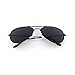 SWG EYEWEAR® pilot Sunglasses - Matte Black/Smokey Lens Sport Stealth Capsule Edition 55mm