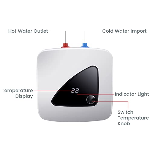 SHIOUCY Electric Water Heater 110 Volt 1500W 2.11Gallon Instant Hot