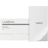 LANBENA 120 Pcs Nose Mask Strips Paper, Compatible with LANBENA Blackhead Remover Peel-Off Mask, Accessories for Blackhead Removal