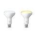 Philips Hue 2-Pack White Ambiance BR30 60W Equivalent
Dimmable LED Smart Flood Lights (Compatible with Amazon Alexa
Apple and Google Assistant)