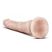 Eden Pleasure Products 8.5 Inch Realistic Anal Dildo with Strong Suction Cup for Beginners - Slim, Tapered, Veined Penis for Vaginal G-spot - Harness Compatible - Sex Toys for Women & Men - Beige