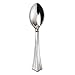 WNA - Heavyweight Plastic Soup Spoons, Silver, 6 1/4