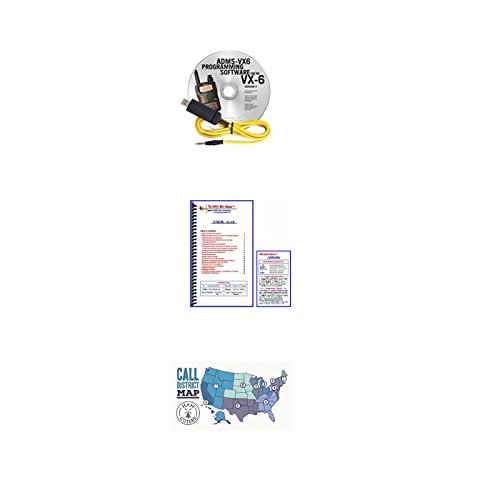 Yaesu VX-6R Accessory Pack Bundle - - Programming Software/Cable - Nifty Guide and Ham Guides Pocket Reference Card Bundle!