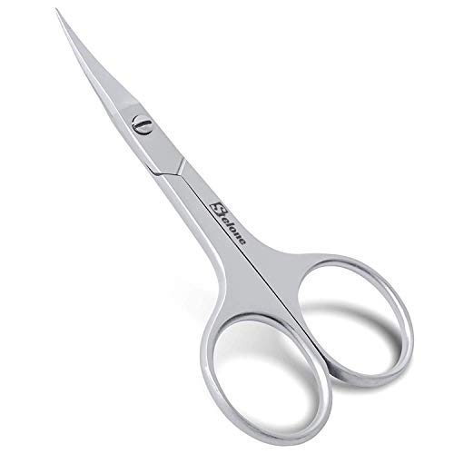 Stelone Cuticle Scissors, Eyebrow Scissors for Women, Stainless Steel