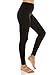 EttelLut High Waist Fleece Lined Leggings Regular and Plus Size for Women and Juniors