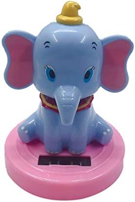 sofulaile Solar Power Dancing Toys Elephant ABS Material 7×7×10cm Fun and Cute Suitable for Home Desktop Decoration Car Decoration Use