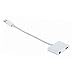 Lightning to 3.5mm Headphone Adapter, Superior Quality Lightning to 3.5mm Audio Adapter with Lightning Charging Port for iPhone 7, iPhone 7 Plus (White)