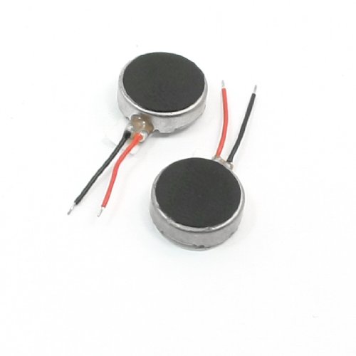 uxcell Cell Coin Type Mini Vibration Motor 13000RPM 10mm x 3mm 2Pcs