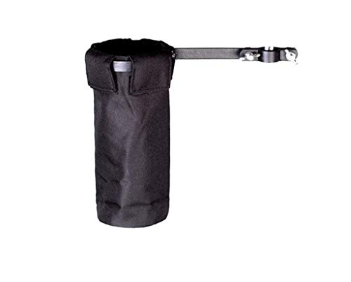 Drum Stick Holder Bag - Drumstick Bag - Handy Stick/Mallet/Brushes Bag, Drum Stick Case Bag, Stick Holders/Cases - Stick Holder with Metal Clamp for Electronic Drum Kits Set Applications (Black)