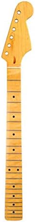 Durable Maple Wood Replacement Maple Neck Fingerboard Dot Fret Suitable for ST Strat Electric Guitar
