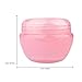 Beauticom 6 Pieces 50G/50ML Pink Frosted Container Jars with Inner Liner for Scrubs, Oils, Salves, Creams, Lotions - BPA Free