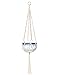 Mkono Small Macrame Plant Hangers Hanging Planter 30 Inch (Fit Small Pot Up to 6 Inch) Indoor Wall Window Container Holder Basket Home Decor, 2 Packs