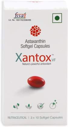 Xantox VF Sunscreen Antioxident Supplement for Skin -30 Capsules