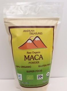 USDA ORGANIC PERUVIAN MACA POWDER 16oz (PACK OF 2) Gelatinized - Kosher - SUPERFOOD