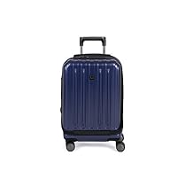 Delsey Luggage Helium Titanium International 19&rdquo; Carry-on Expandable Spinner Trolley (One Size, Navy Blue)