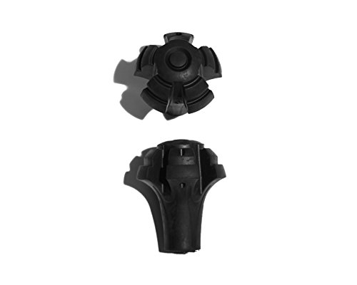 Hiker Hunger Extra Durable Rubber Tips, Paws, Ferrules: Accessories & Replacements for Trekking Poles (4 Pack)