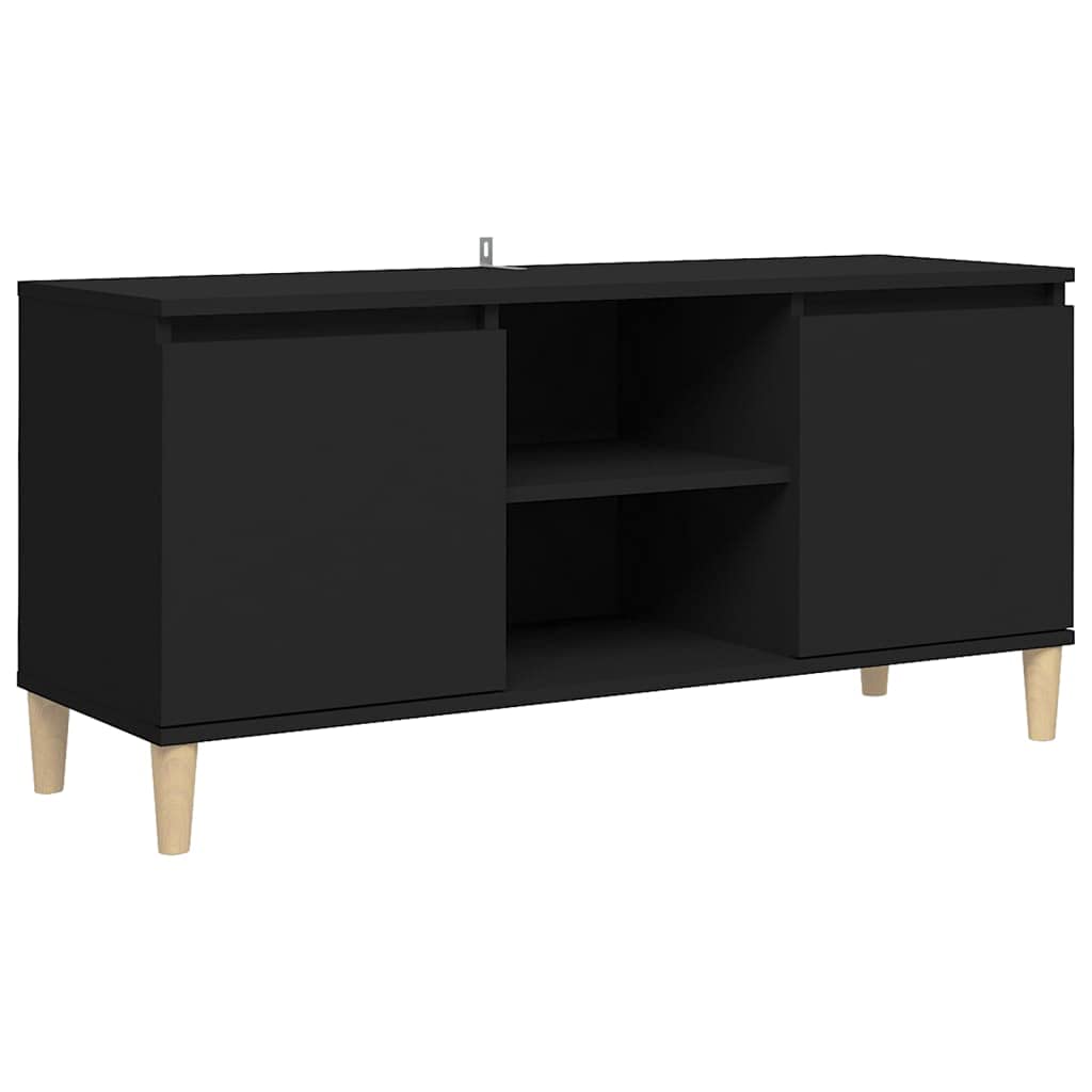 vidaXL-Mueble-de-TV-con-Patas-Soporte-Mobiliario-Aparador-Estante-Salon-Sala-de-Estar-Dormitorio-Decoracion-Negro-103