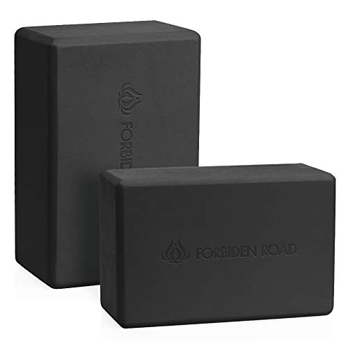 Forbidden Road Yoga Blocks 5 Colors EVA Foam Yoga Bricks Blocks Provides Stability Balance Improve Strength and Deepen Pose, Set of 2